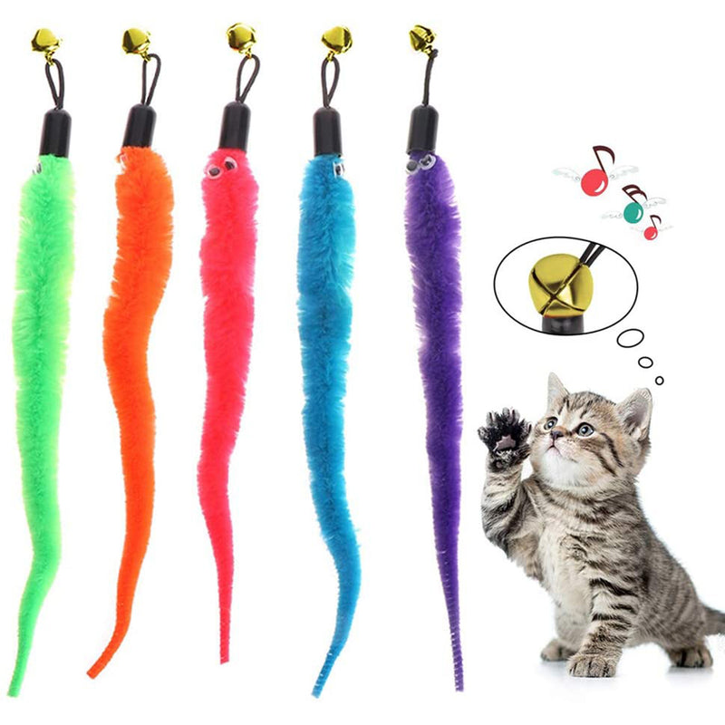 Brinquedo Interativo para Gatos Lagarta Provocativa  - Colorful Cat Teaser