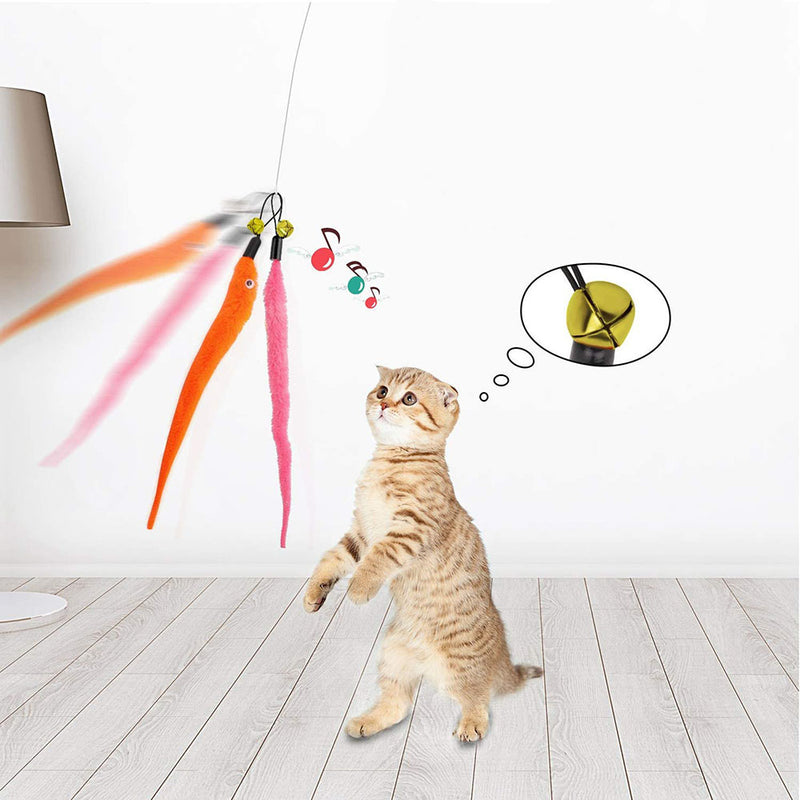 Brinquedo Interativo para Gatos Lagarta Provocativa  - Colorful Cat Teaser